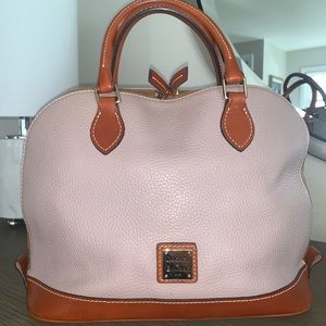 Dooney & Bourke Pebble Leather Zip Zip Satchel